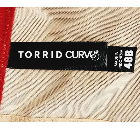 Torrid Curve Balconette Unlined Peacock Lace Straight Back Bra Size 48B NEW - Picture 7 of 11